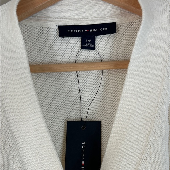 Tommy Hilfiger Women's Cream Cardigan Sweater Preppy Casual Size Small - Picture 2 of 11